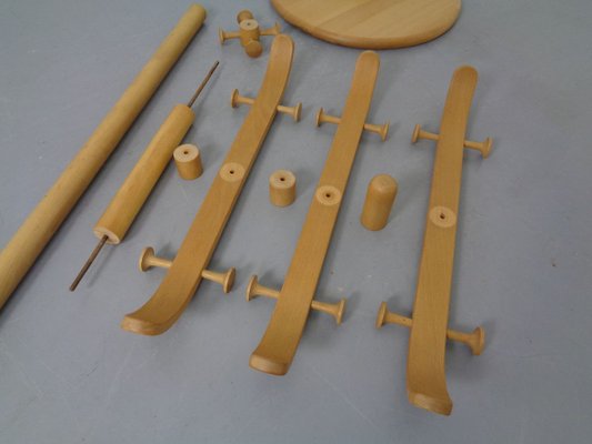 Solid Beech Coat Rack by Søren Nissen & Ebbe Gehl for Aksel Kjersgaard, 1960s-RDW-824008