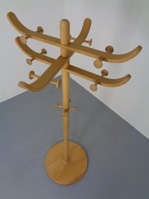 Solid Beech Coat Rack by Søren Nissen & Ebbe Gehl for Aksel Kjersgaard, 1960s-RDW-824008