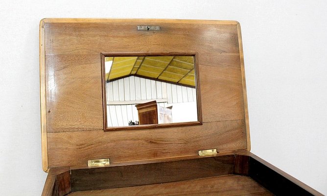 Solid Blonde Walnut Worktable, Late 19th Century-RVK-1020471