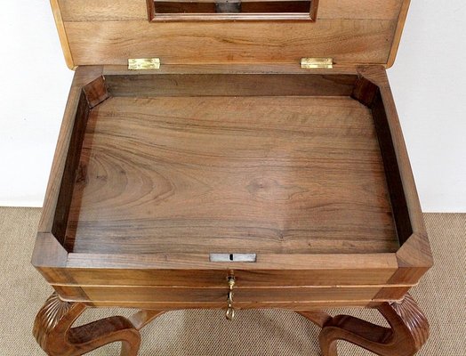 Solid Blonde Walnut Worktable, Late 19th Century-RVK-1020471