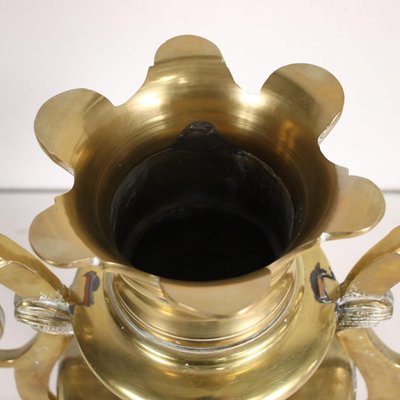 Solid Brass Gilt Vase-VMM-1287220