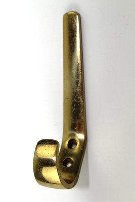 Solid Brass Hooks in the Style of Carl Auböck, 1950s, Set of 10-ZWH-955201