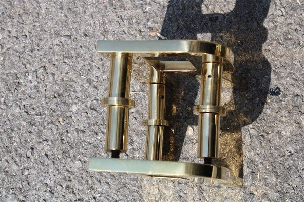 Solid Brass Letter R Handles, 1970s, Set of 2-EH-732056