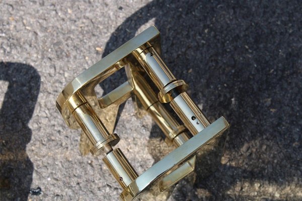 Solid Brass Letter R Handles, 1970s, Set of 2-EH-732056