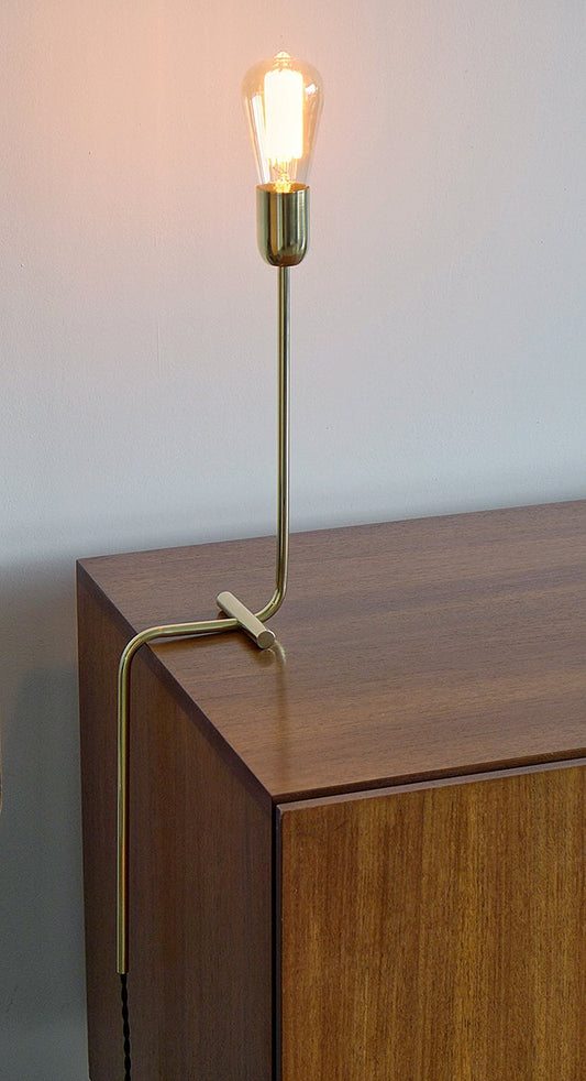 Solid Brass Modern Desk Light from Balance Lamp