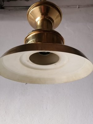 Solid Brass Nautilus Pendant Lamp by Ahlemann + Schlatter, Germany, 1970-RDS-1147909