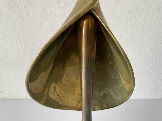 Solid Brass & Swakara Living Fashion Award Sculpture, Denmark, 1980s-RDS-1146553