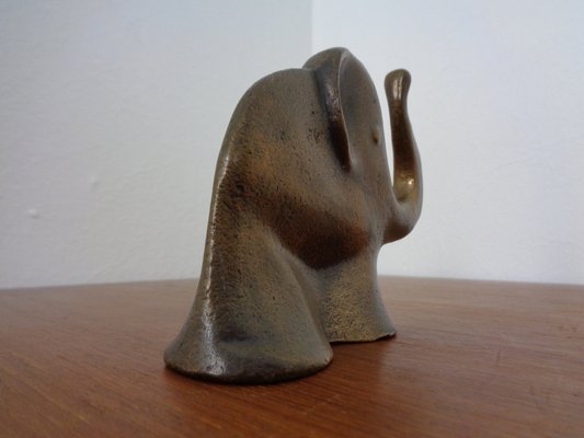 Solid Bronze Elephant, 1960s-RDW-1345382