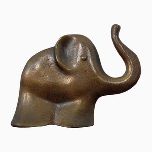 Solid Bronze Elephant, 1960s-RDW-1345382