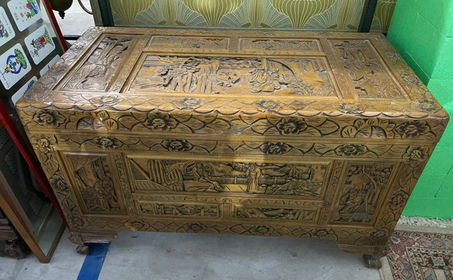 Solid Camphor Wood Trunk-BNU-1180757