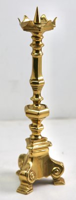 Solid Cast Brass Candlesticks, Set of 2-MJY-1214927