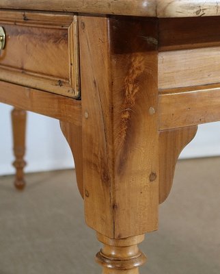 Solid Cherry Farmhouse Table, Late 19th Century-RVK-1286343