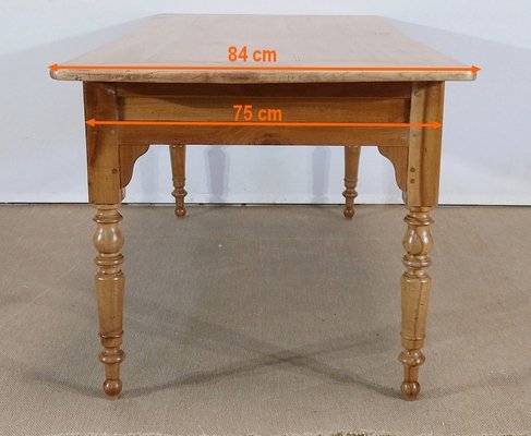 Solid Cherry Farmhouse Table, Late 19th Century-RVK-1286343