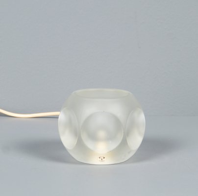 Solid Glass Ice Cube Table Lamp from Peill & Putzler, 1970s-VLO-1193544