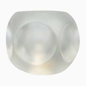 Solid Glass Ice Cube Table Lamp from Peill & Putzler, 1970s-VLO-1193544