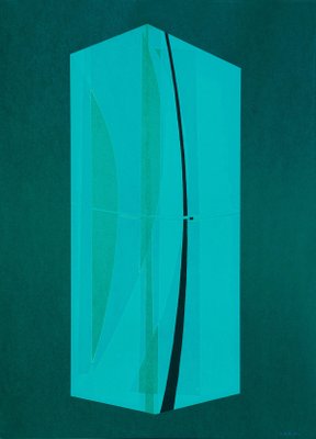 Solid Green - Original Lithograph by Lorenzo Indrimi - 1970 ca.-ZCI-755023