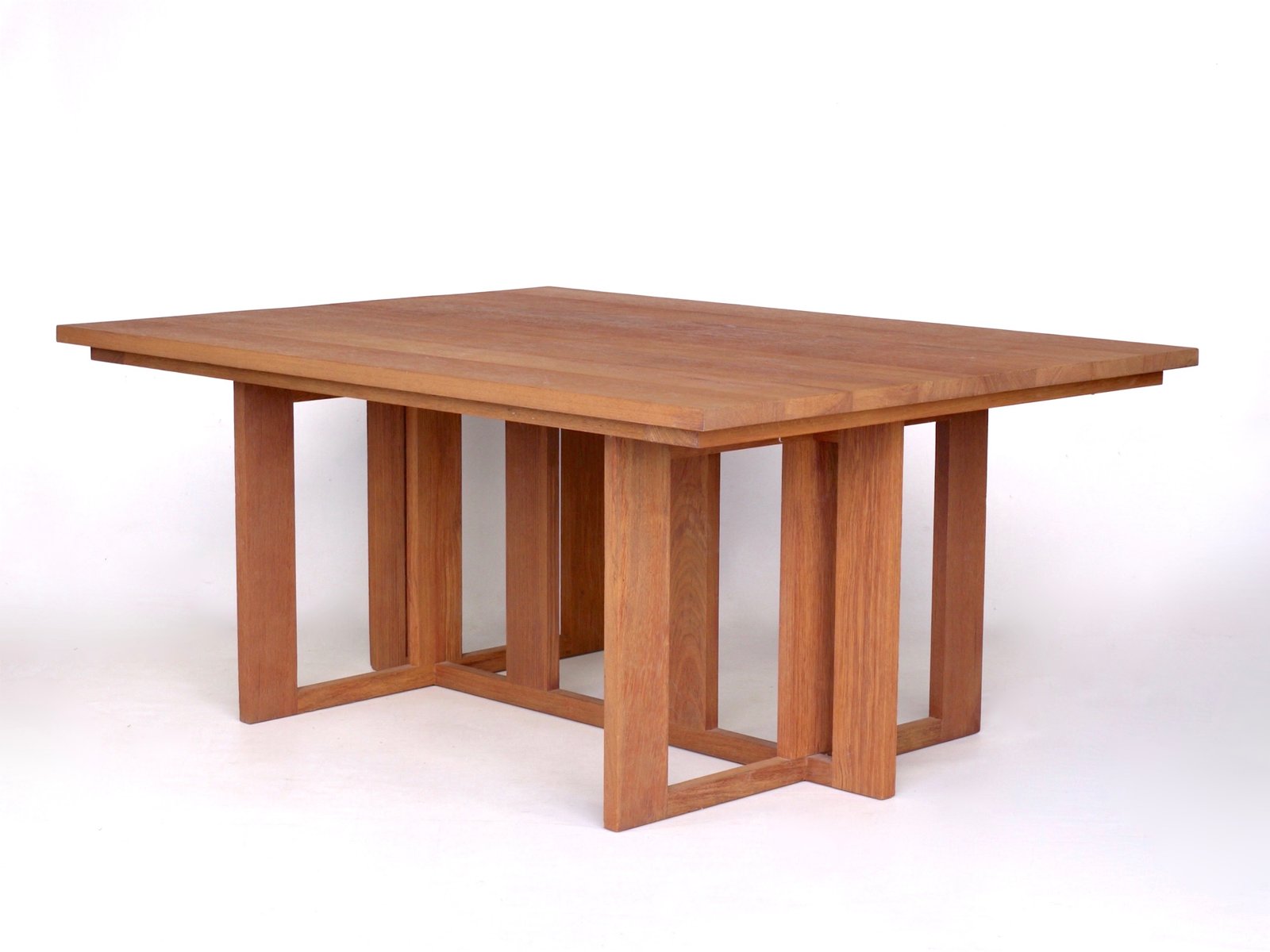 Solid Merbau Dining Table by Hans van der Laan & Harry van Hal, 1979