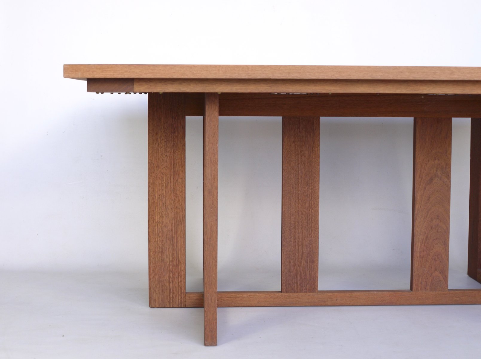 Solid Merbau Dining Table by Hans van der Laan & Harry van Hal, 1979