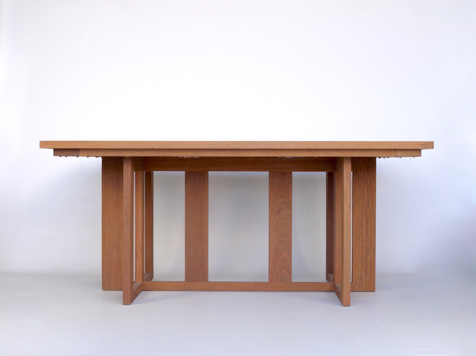 Solid Merbau Dining Table by Hans van der Laan & Harry van Hal, 1979