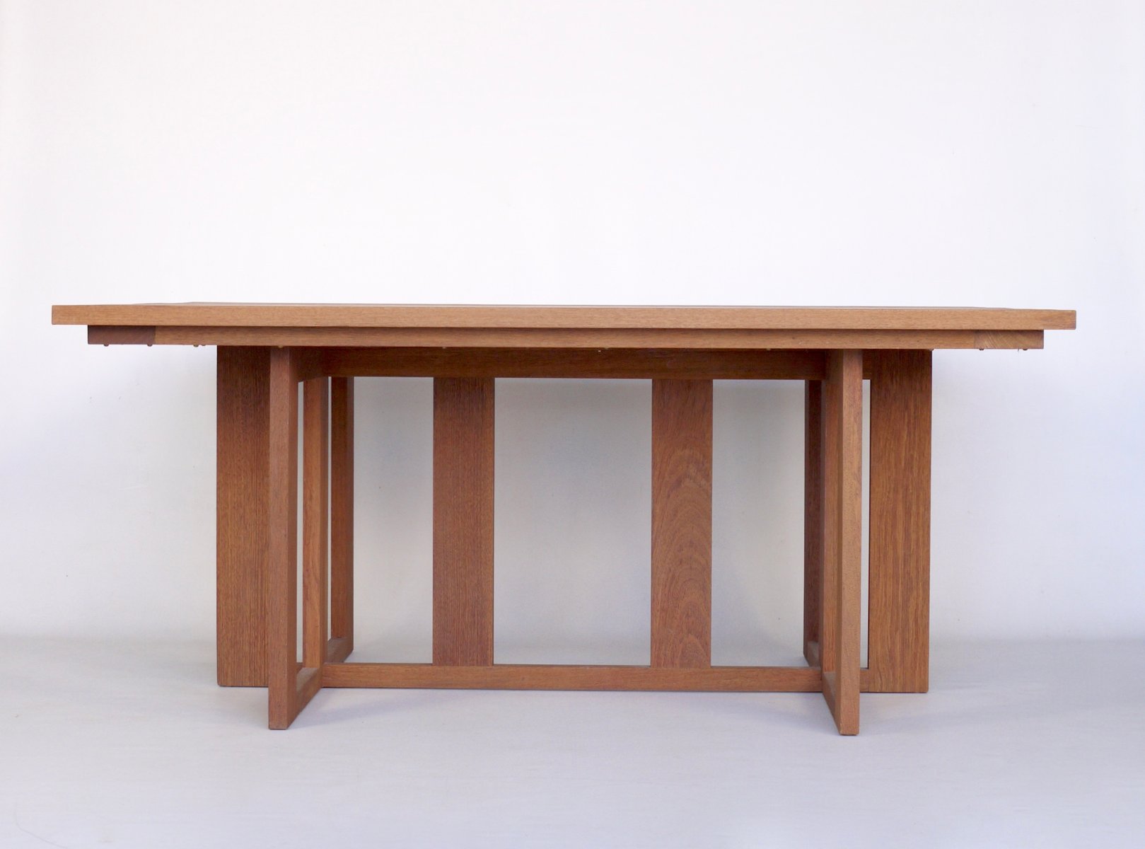 Solid Merbau Dining Table by Hans van der Laan & Harry van Hal, 1979