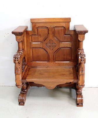 Solid Oak Church Stall-RVK-953447