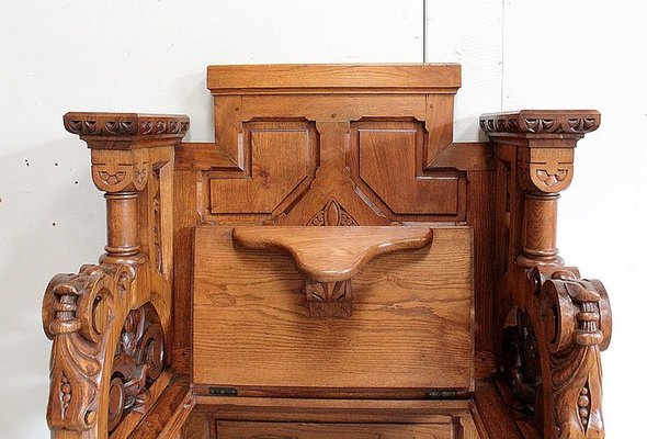 Solid Oak Church Stall-RVK-953447