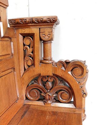 Solid Oak Church Stall-RVK-953447