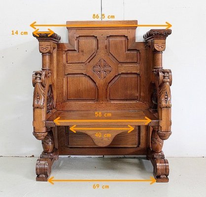 Solid Oak Church Stall-RVK-953447