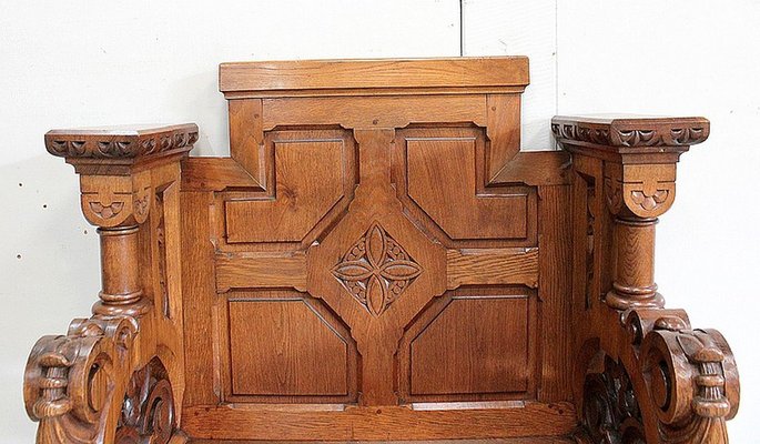 Solid Oak Church Stall-RVK-953447