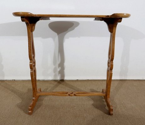 Solid Oak Flying Service Table, 1900-RVK-1185057