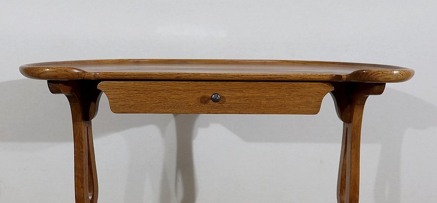 Solid Oak Flying Service Table, 1900-RVK-1185057