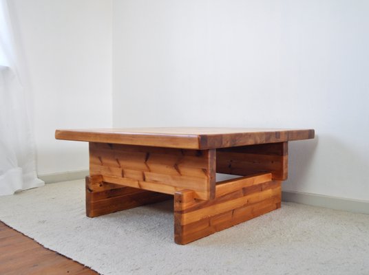 Solid Pine Coffee Table by Roland Wilhelmsson for Karl Andersson & Söner, Sweden, 1970s-HPQ-1181048