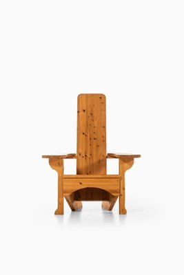 Solid Pine Easy Chair, 1980s-SC-587127