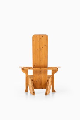 Solid Pine Easy Chair, 1980s-SC-587127