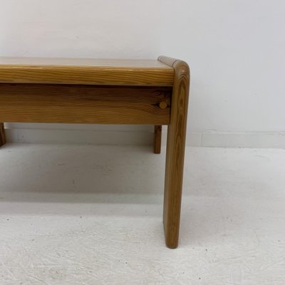 Solid Pine Wood Coffee Table, 1970s-BGP-1126606