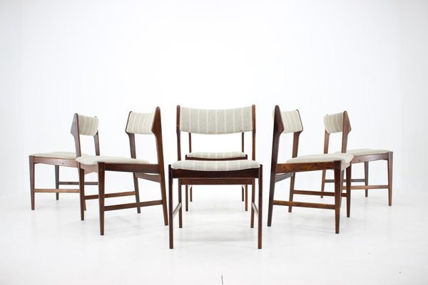 Solid Rosewood Dining Chairs by Erich Buch, Denmark, 1960s, Set of 6-TZ-1232011