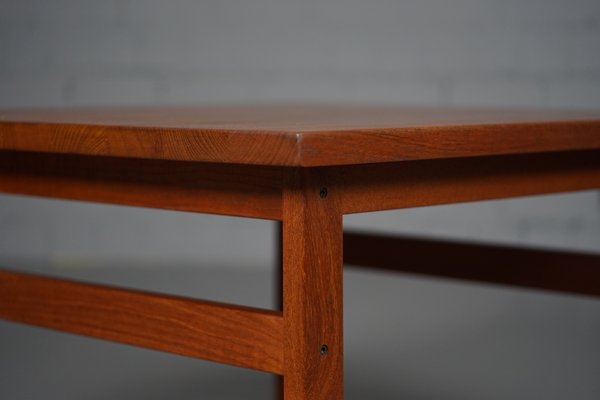 Solid Teak Coffee Table by Niels Bach, 1970s-XNJ-900395