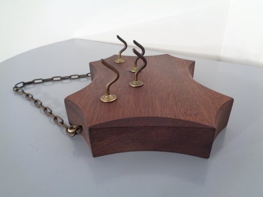 Solid Teak Key Hanger, 1960s-RDW-786947