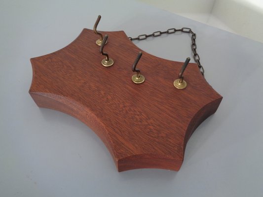 Solid Teak Key Hanger, 1960s-RDW-786947