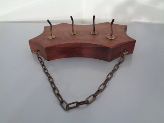 Solid Teak Key Hanger, 1960s-RDW-786947