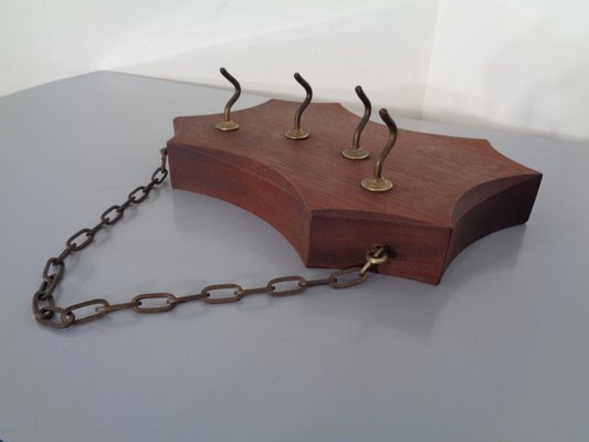 Solid Teak Key Hanger, 1960s-RDW-786947