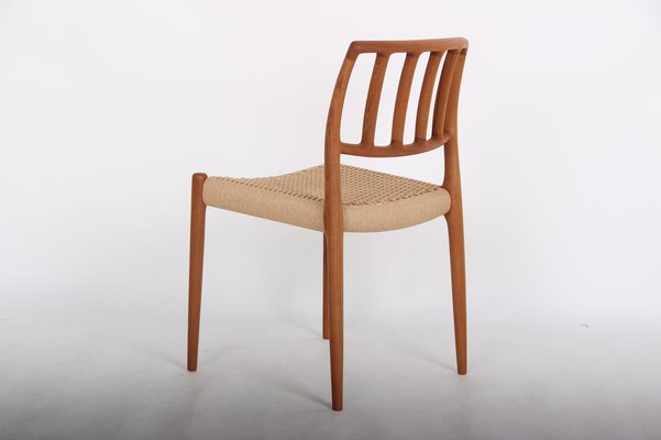 Solid Teak Model 83 Chairs by Niels Otto (N. O.) Møller for J. L. Møllers, Denmark, Set of 4-DQ-978589