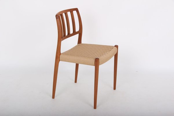 Solid Teak Model 83 Chairs by Niels Otto (N. O.) Møller for J. L. Møllers, Denmark, Set of 4-DQ-978589