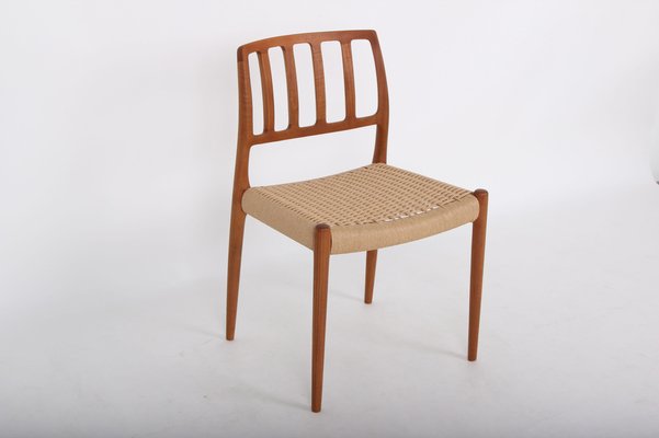 Solid Teak Model 83 Chairs by Niels Otto (N. O.) Møller for J. L. Møllers, Denmark, Set of 4-DQ-978589