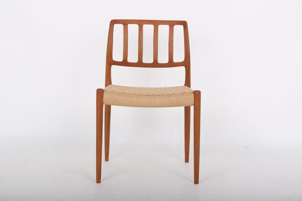 Solid Teak Model 83 Chairs by Niels Otto (N. O.) Møller for J. L. Møllers, Denmark, Set of 4-DQ-978589