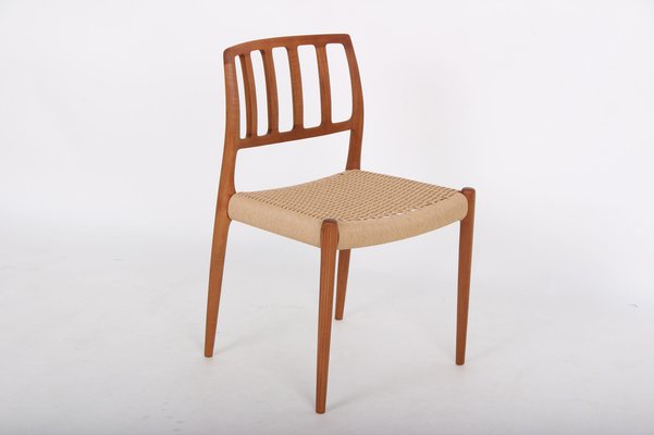 Solid Teak Model 83 Chairs by Niels Otto (N. O.) Møller for J. L. Møllers, Denmark, Set of 4-DQ-978589