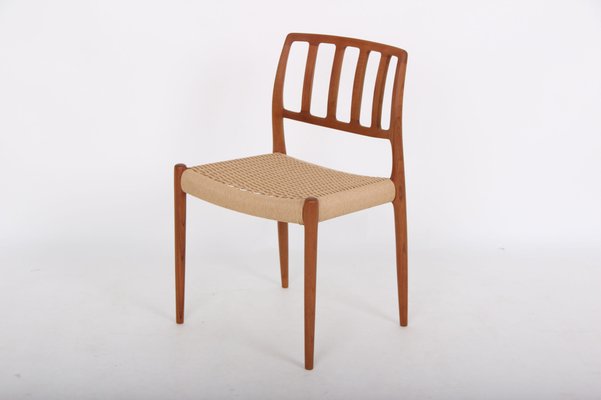 Solid Teak Model 83 Chairs by Niels Otto (N. O.) Møller for J. L. Møllers, Denmark, Set of 4-DQ-978589