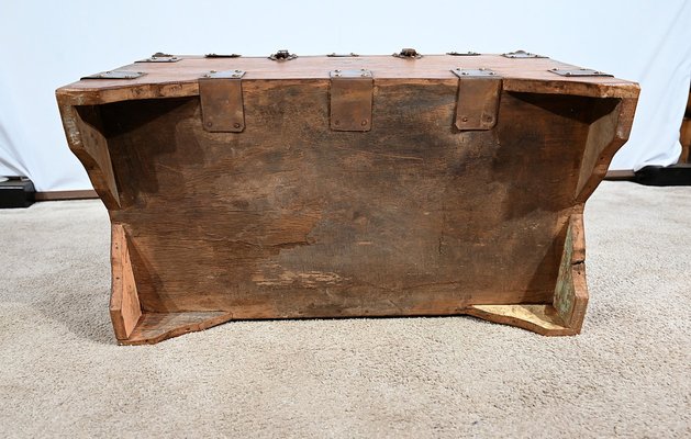 Solid Teak Naval Trunk, Late 19th Century-RVK-1745945