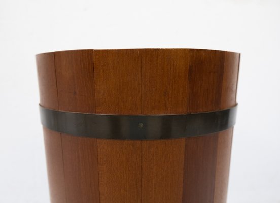 Solid Teak Umbrella Stand from Luxus of Sweden, 1968-GCG-800166