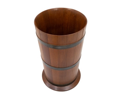 Solid Teak Umbrella Stand from Luxus of Sweden, 1968-GCG-800166